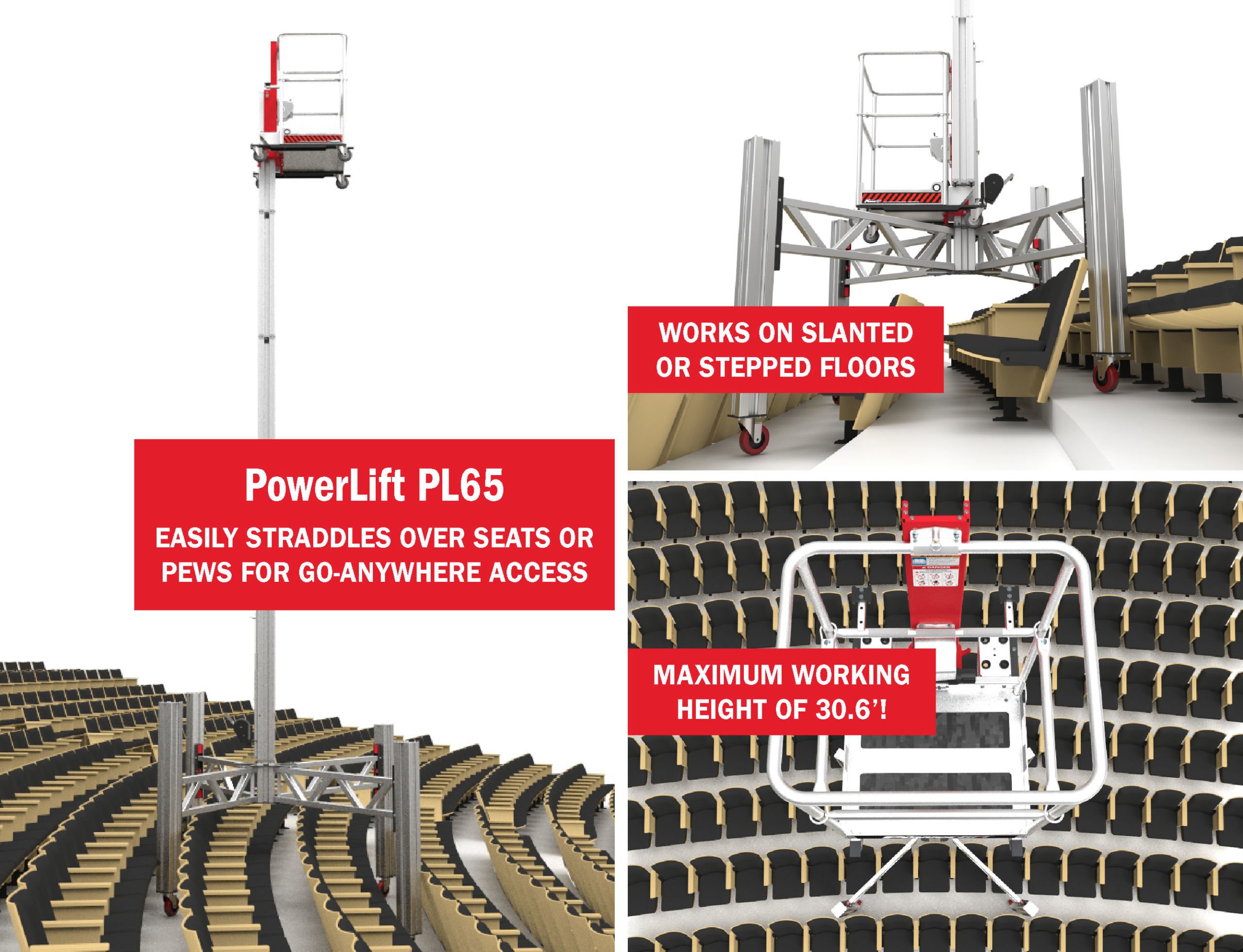 PowerLift PL65 with Straddle Base PowerLift PL65 with Straddle Base