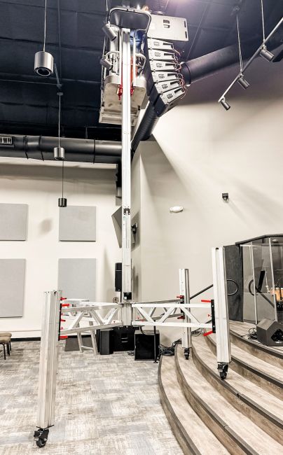 PowerLift used in theatres and places of worship