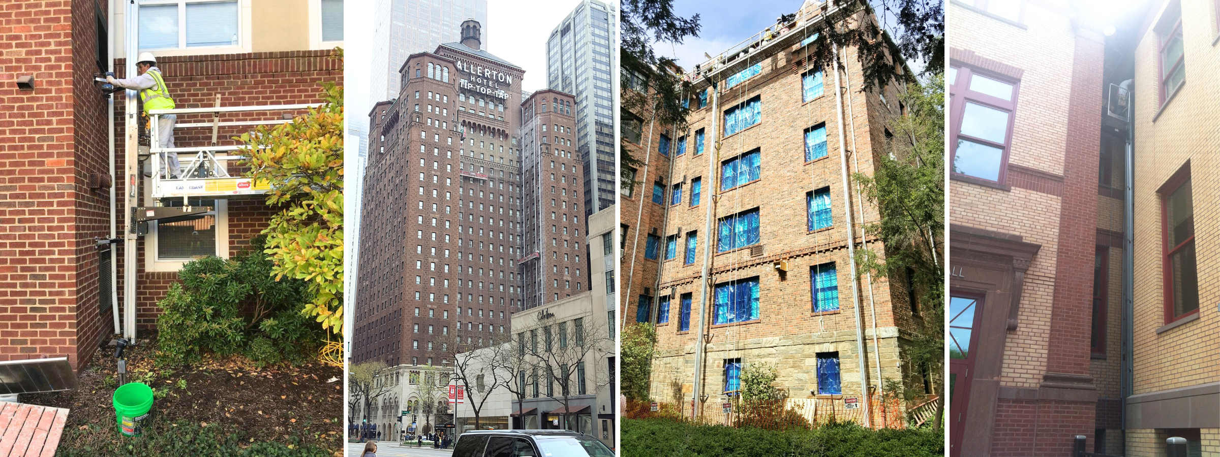 Access & Load Four pictures depict the PowerMast at different heights.