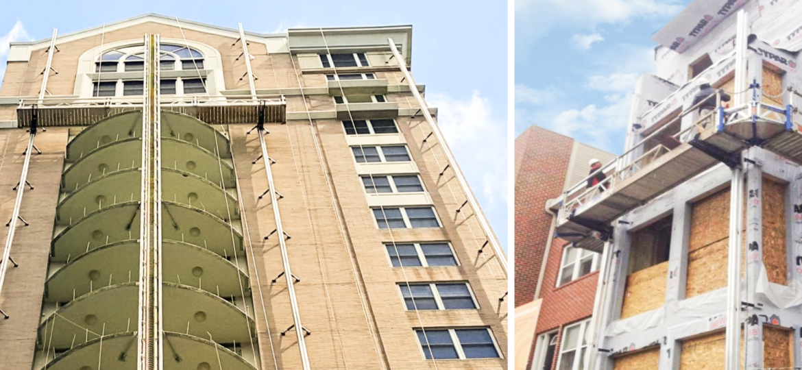The Powermast navigates two different types of bump outs.