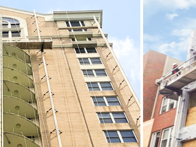 The Powermast navigates two different types of bump outs.